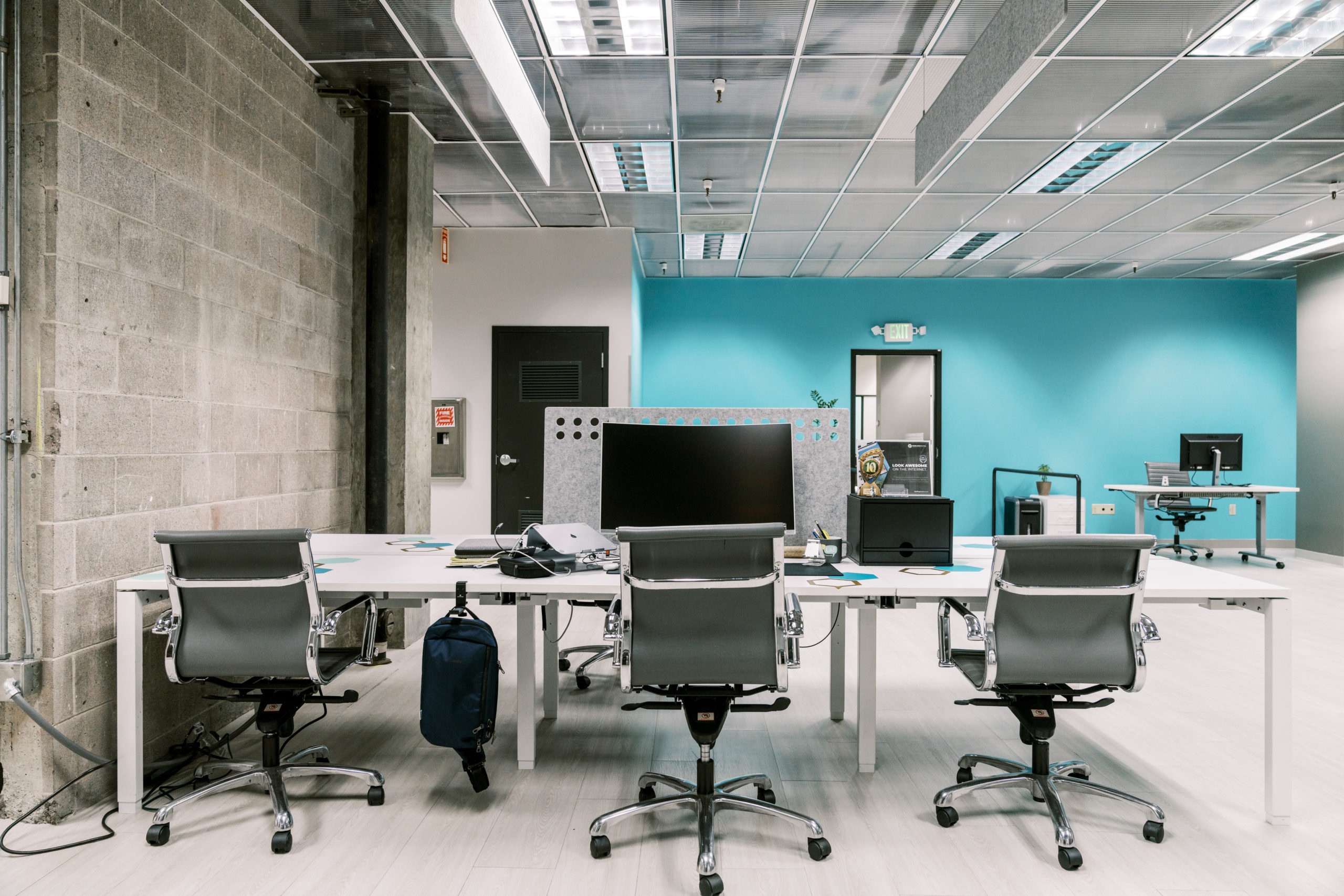 Worker at Computer Desk