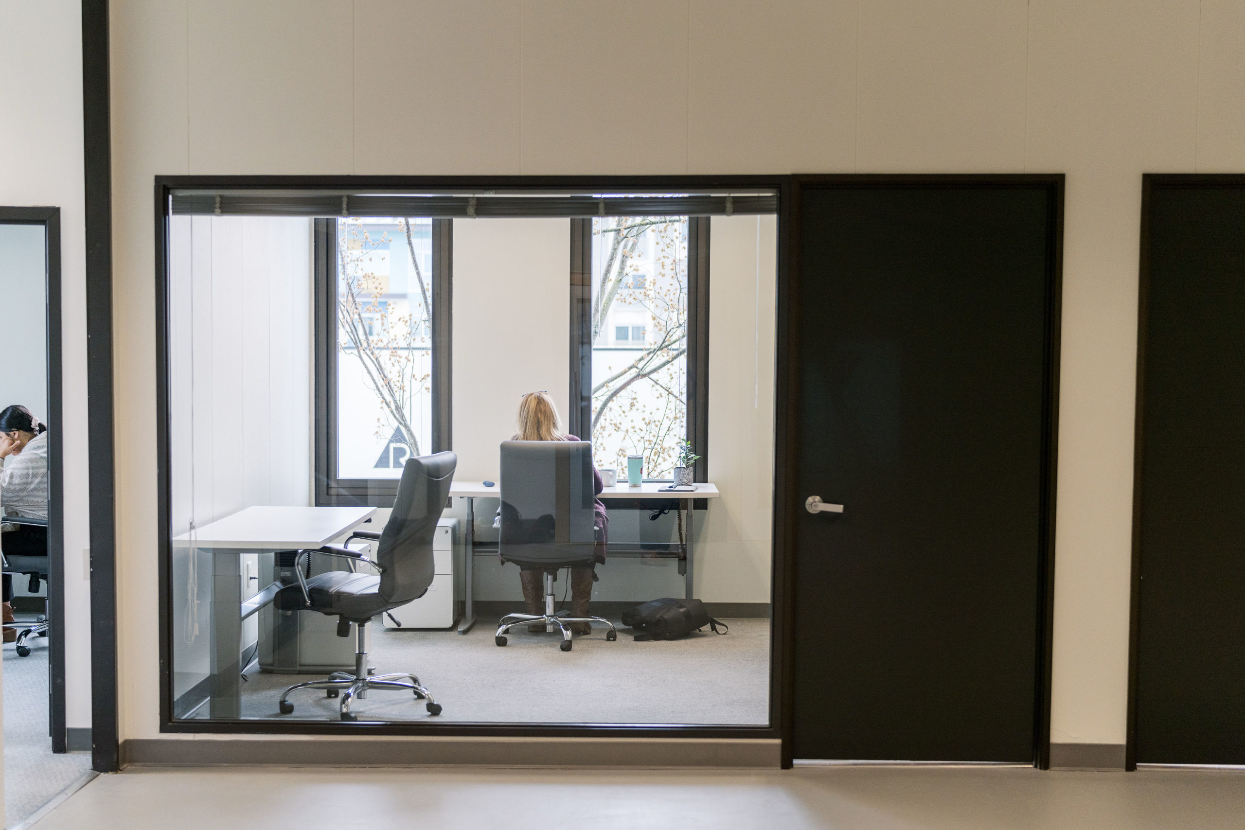 Worker at Computer Desk